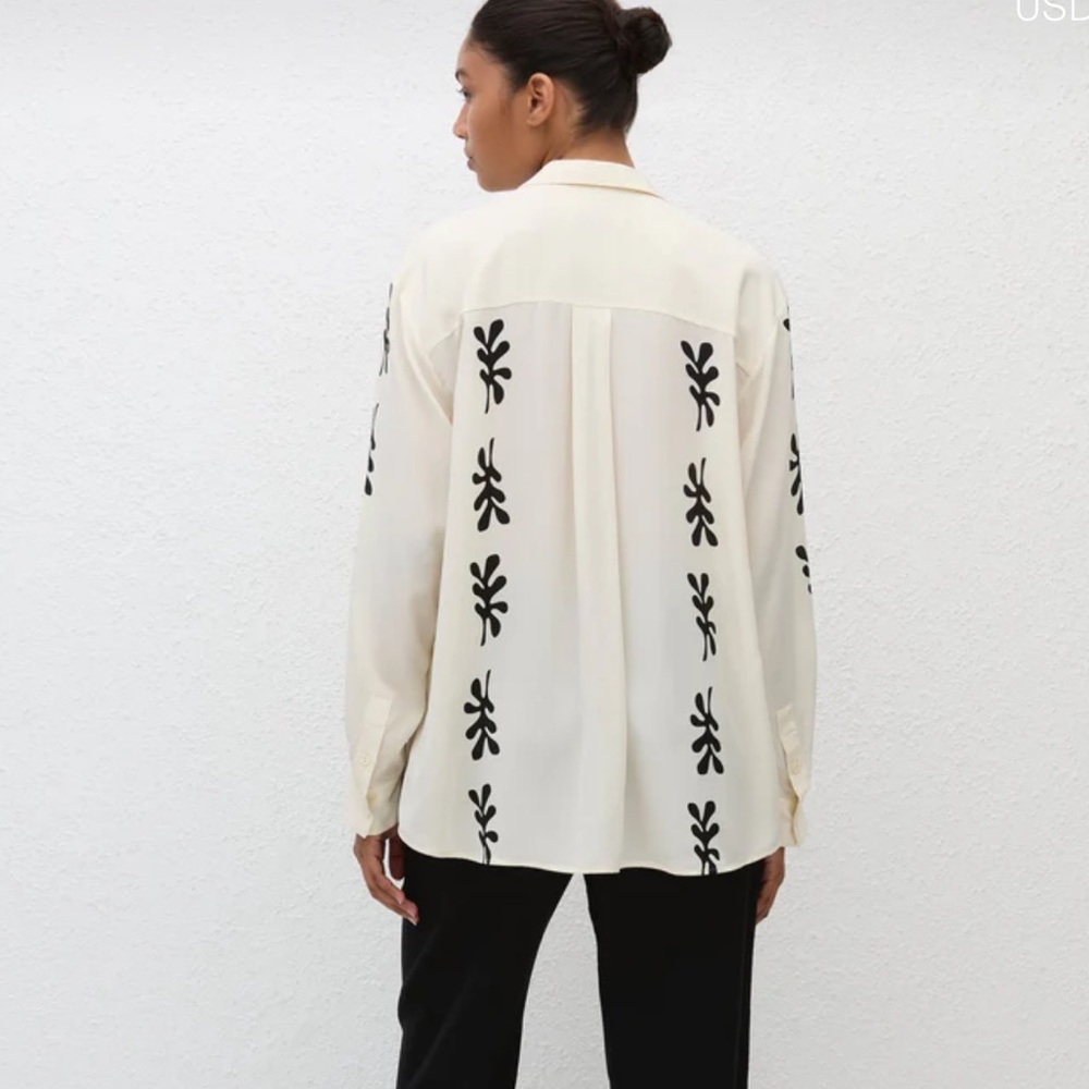 Fig Leaf Silk Shirt - Picture 4 of 12